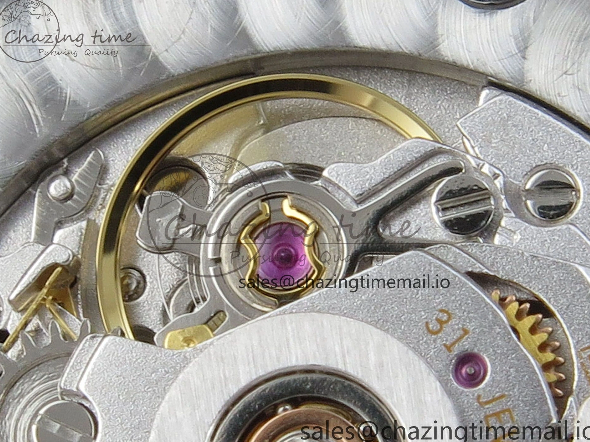 MiroTime 0207 Effortless DateJust 31 278383RBR THBF 1:1 Best Edition 904L Steel Brown Diamonds Dial Diamonds Bezel on SS YG Jubilee Bracelet HZ Cal. 10